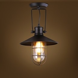 Moderní současná tradiční klasická venkovská galvanizovaná funkce pro nástěnné svítidlo s okolním osvětlením