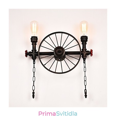 Vintage Industrial Pipe Nástěnná světla Kreativní světla Restaurace Kavárna Bar Dekorační osvětlení se 2 světlými lakovanými povrchy Vintage Industrial Pipe Nástěnná světla Kreativní světla Restaurace Kavárna Bar Dekorační osvětlení se 2 světlými lakovanými povrchy