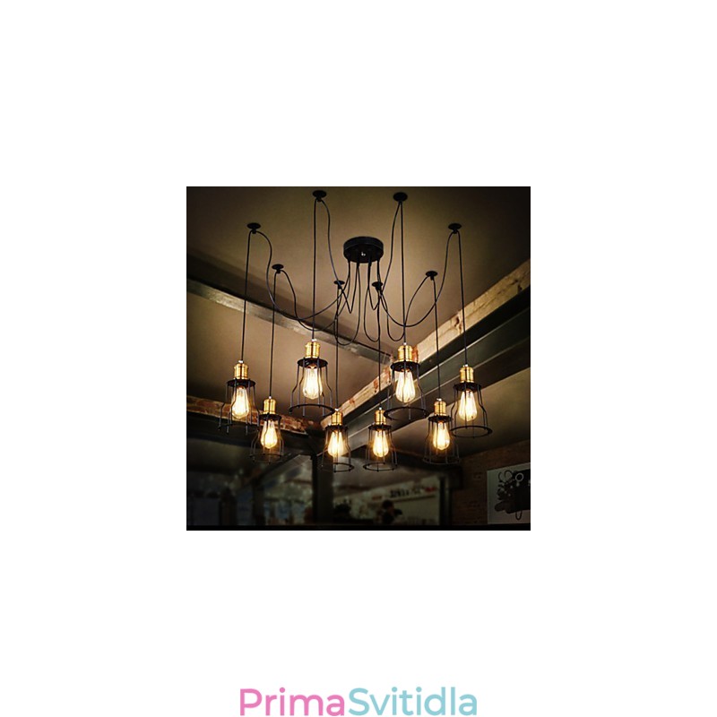 Venkovští designéři malují kovový lustr