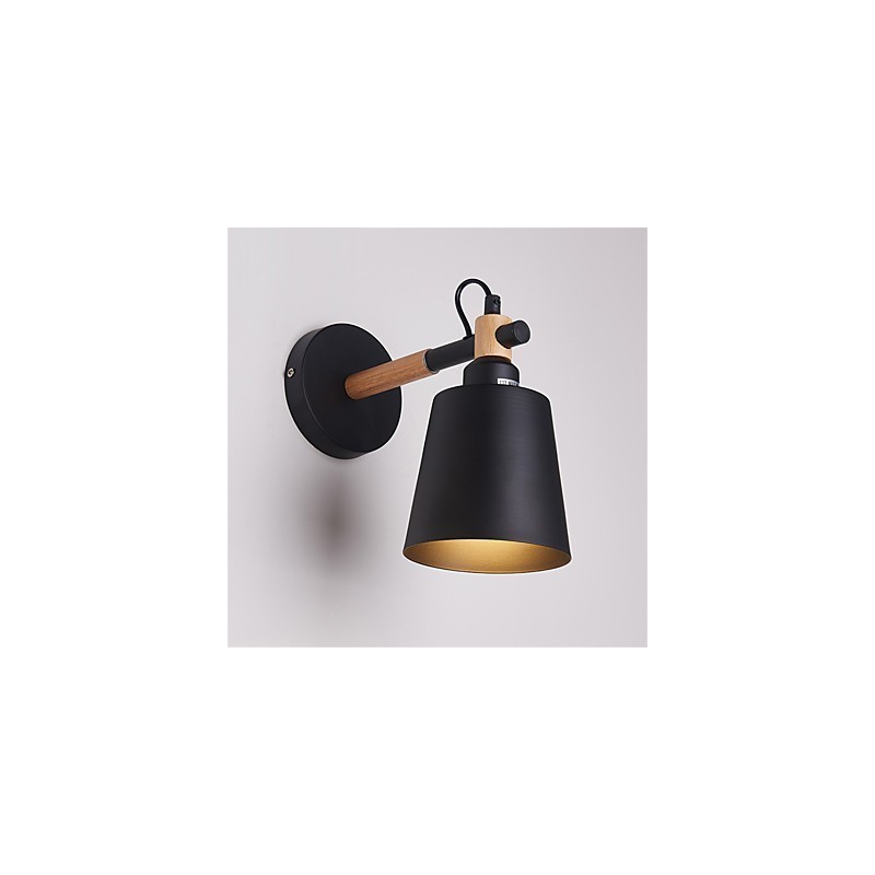 Vintage dřevo Kov ve stylu art deco Rustikální nástěnné svítidlo Obývací pokoj Jídelna Nástěnná lampa Chodba Černá Bílá Volitelné