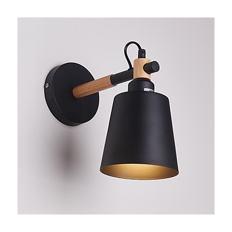 Vintage dřevo Kov ve stylu art deco Rustikální nástěnné svítidlo Obývací pokoj Jídelna Nástěnná lampa Chodba Černá Bílá Volitelné Vintage dřevo Kov ve stylu art deco Rustikální nástěnné svítidlo Obývací pokoj Jídelna Nástěnná lampa Chodba Černá Bílá Volitelné