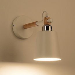 Vintage dřevo Kov ve stylu art deco Rustikální nástěnné svítidlo Obývací pokoj Jídelna Nástěnná lampa Chodba Černá Bílá Volitelné