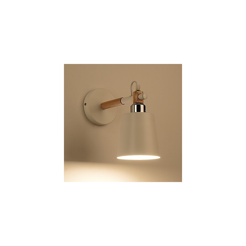 Vintage dřevo Kov ve stylu art deco Rustikální nástěnné svítidlo Obývací pokoj Jídelna Nástěnná lampa Chodba Černá Bílá Volitelné