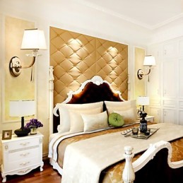 Moderní současná galvanicky pokovená funkce pro nástěnné svítidlo s okolním křišťálovým osvětlením