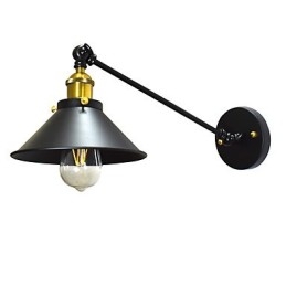 Buzz Wall Iron Wall Lamp Němý černý světelný meč lampa na zdi
