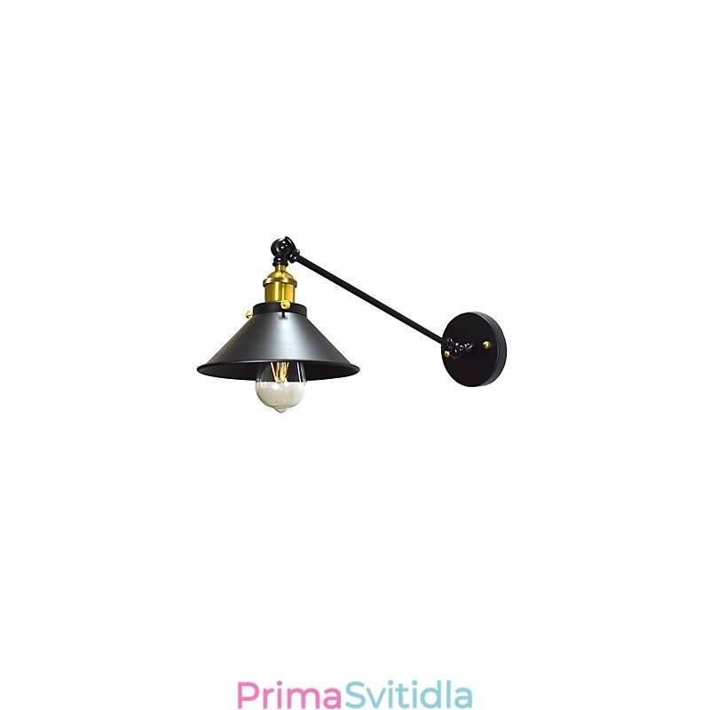 Buzz Wall Iron Wall Lamp Němý černý světelný meč lampa na zdi