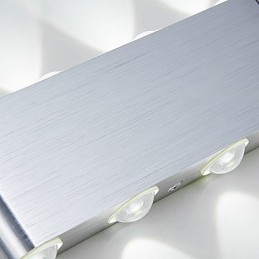 Moderní lehké hliníkové integrované nástěnné svítidlo