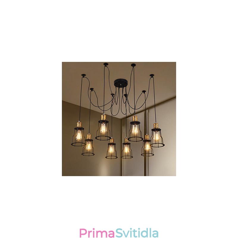 Venkovští designéři malují kovový lustr