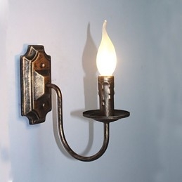Starožitná nástěnná lampa Tvar svíčky Jednoduchá chodba Balkonová lampa Nástěnná lampa