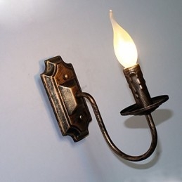 Starožitná nástěnná lampa Tvar svíčky Jednoduchá chodba Balkonová lampa Nástěnná lampa