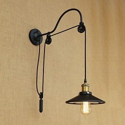Funkce country retro malby pro nastavitelný zdvih Ambientní světlo Nástěnné nástěnné svítidlo
