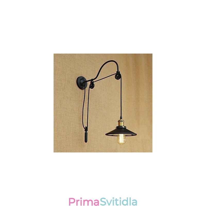 Funkce country retro malby pro nastavitelný zdvih Ambientní světlo Nástěnné nástěnné svítidlo