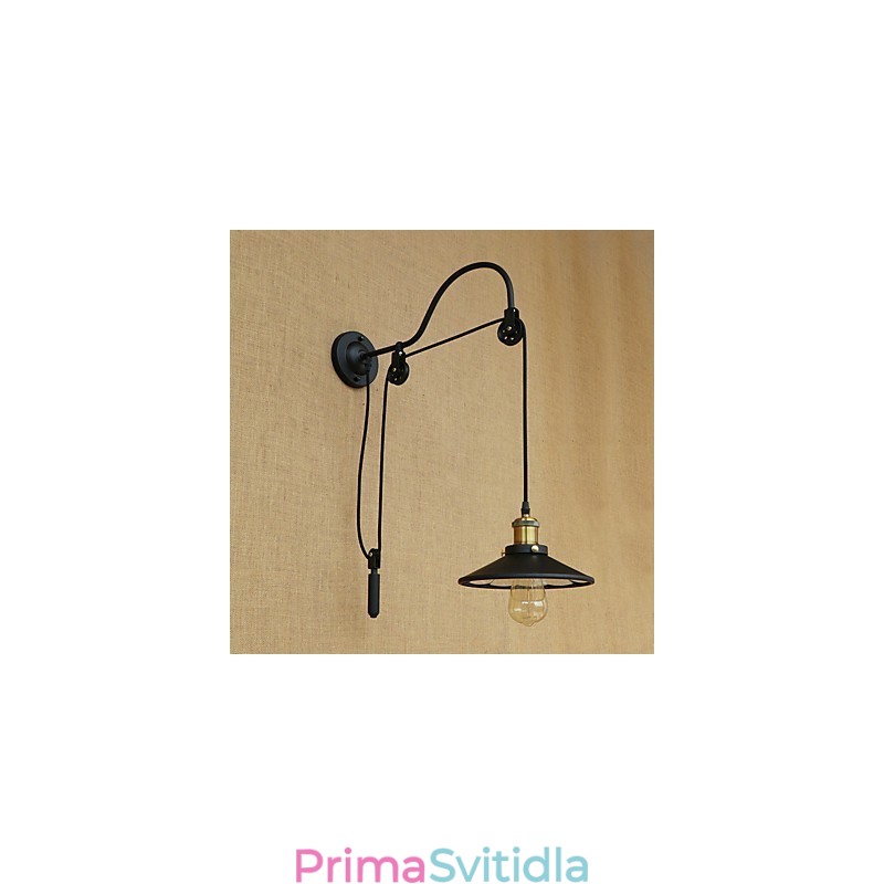 Funkce country retro malby pro nastavitelný zdvih Ambientní světlo Nástěnné nástěnné svítidlo
