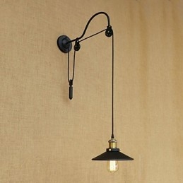 Funkce country retro malby pro nastavitelný zdvih Ambientní světlo Nástěnné nástěnné svítidlo