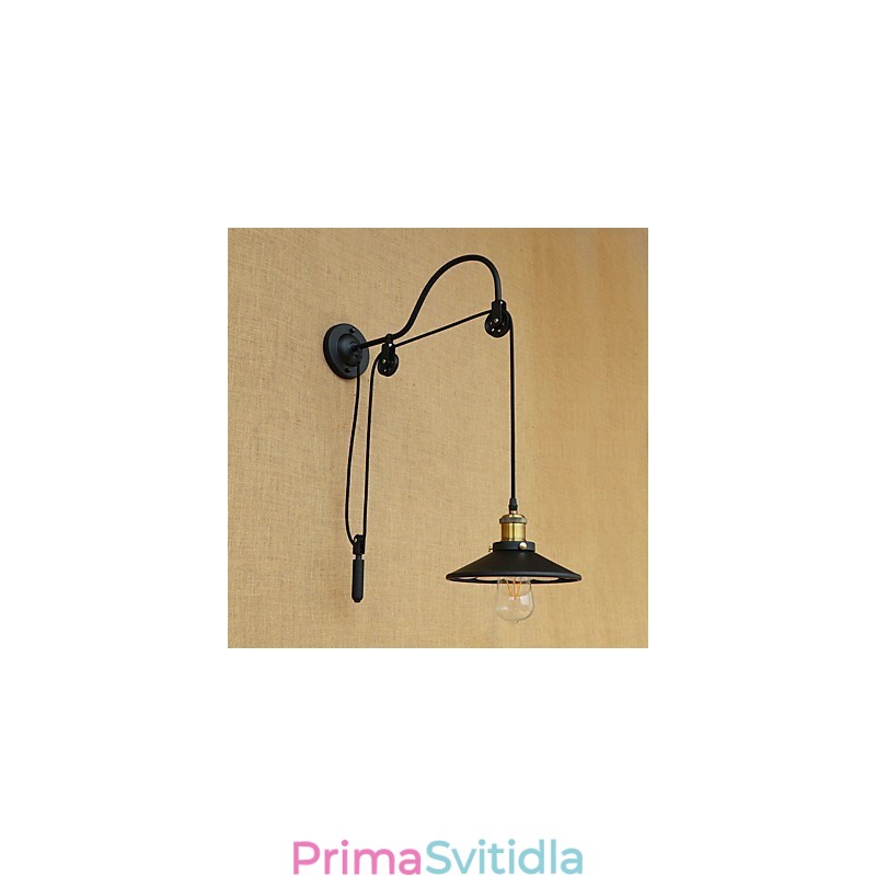 Funkce country retro malby pro nastavitelný zdvih Ambientní světlo Nástěnné nástěnné svítidlo