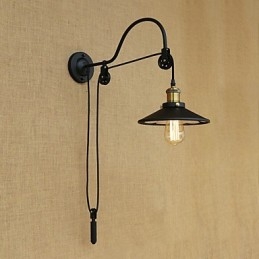 Funkce country retro malby pro nastavitelný zdvih Ambientní světlo Nástěnné nástěnné svítidlo