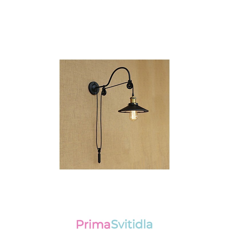 Funkce country retro malby pro nastavitelný zdvih Ambientní světlo Nástěnné nástěnné svítidlo