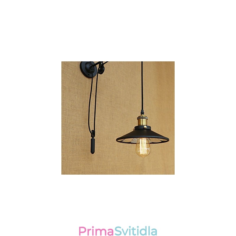 Funkce country retro malby pro nastavitelný zdvih Ambientní světlo Nástěnné nástěnné svítidlo
