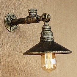 Rustikální Lodge Country Retro Malba pro nástěnné nástěnné svítidla s osvětlením v mini stylu
