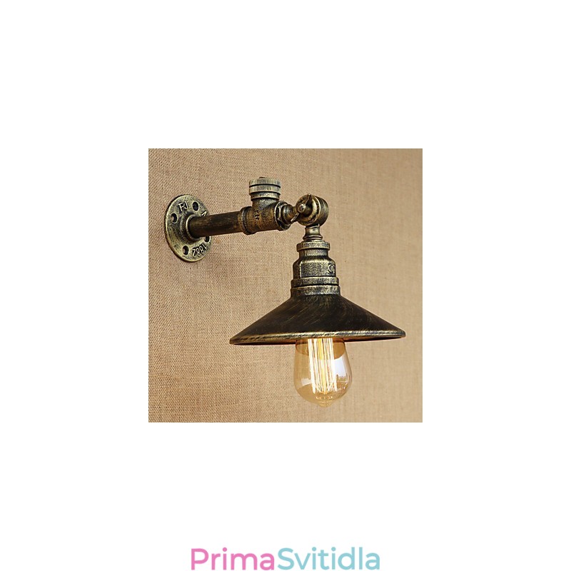 Rustikální Lodge Country Retro Malba pro nástěnné nástěnné svítidla s osvětlením v mini stylu