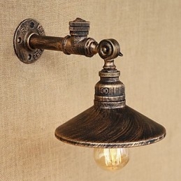 Rustikální Lodge Country Retro Malba pro nástěnné nástěnné svítidla s osvětlením v mini stylu