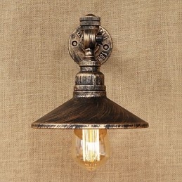 Rustikální Lodge Country Retro Malba pro nástěnné nástěnné svítidla s osvětlením v mini stylu