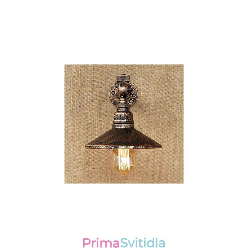 Rustikální Lodge Country Retro Malba pro nástěnné nástěnné svítidla s osvětlením v mini stylu