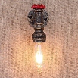 Funkce country retro malby pro nástěnné svítidlo s okolním osvětlením v mini stylu