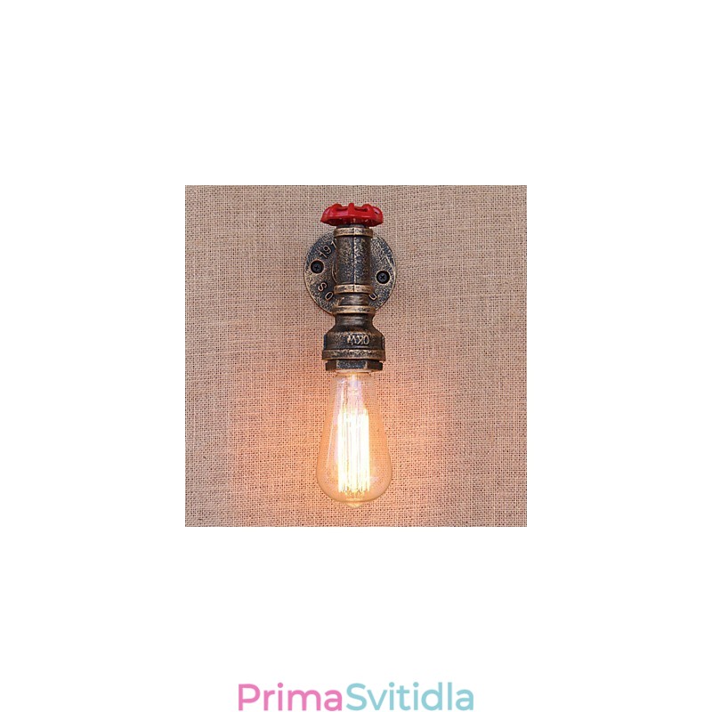 Funkce country retro malby pro nástěnné svítidlo s okolním osvětlením v mini stylu