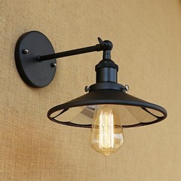 Funkce country retro malby pro nástěnné svítidlo s okolním osvětlením v mini stylu