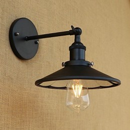 Funkce country retro malby pro nástěnné svítidlo s okolním osvětlením v mini stylu