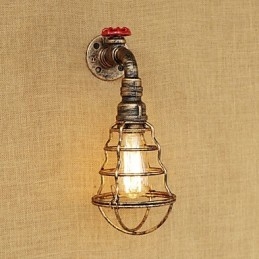 Funkce country retro malby pro nástěnné svítidlo s okolním osvětlením v mini stylu