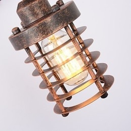 Industriální retro železná nástěnná lampa Creative Personality Lift Kladka Wall Lamp