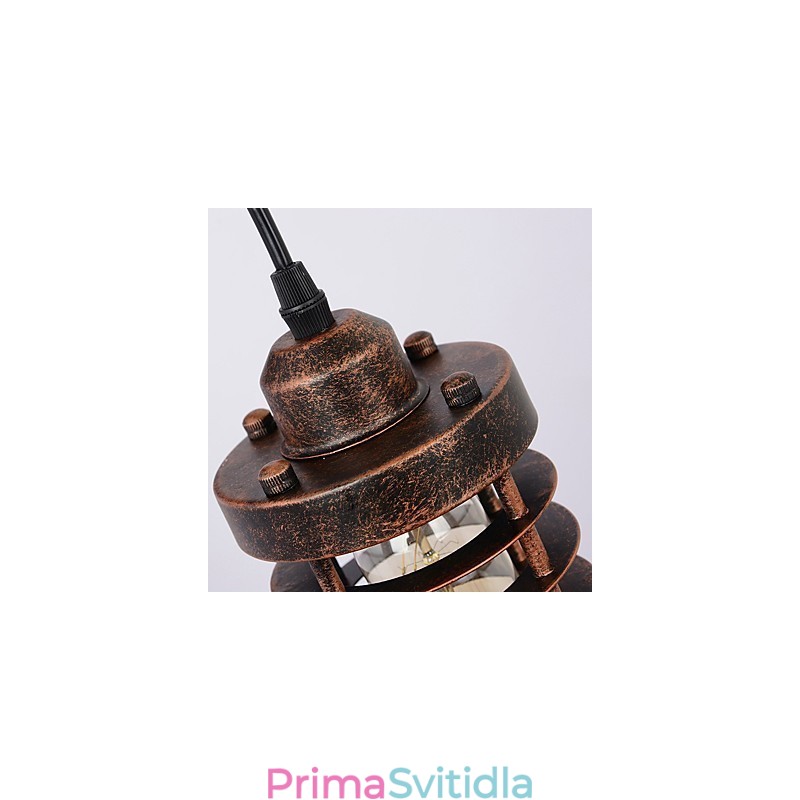 Industriální retro železná nástěnná lampa Creative Personality Lift Kladka Wall Lamp