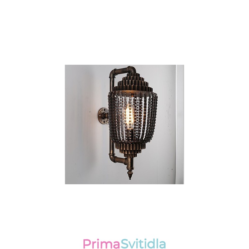 Vintage Iron Industrial Wind Shop Ozubená lampa