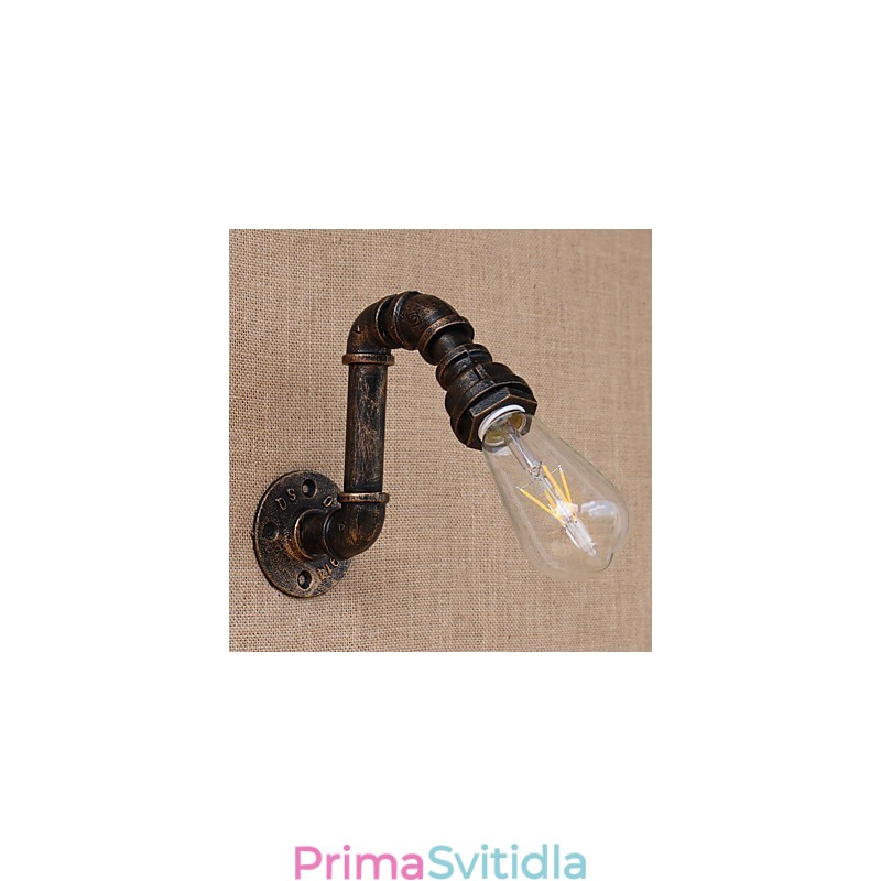 Funkce country retro malby pro nástěnné nástěnné svítidla s otočným ramenem ve stylu mini