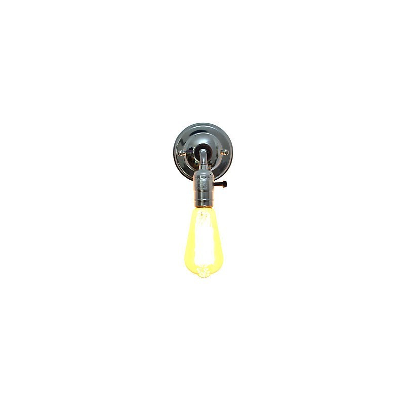Nástěnné světlo Nástěnné svítidla Nástěnné železo Nástěnná lampa Němá černá lampa se světelným mečem na zdi