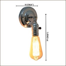 Nástěnné světlo Nástěnné svítidla Nástěnné železo Nástěnná lampa Němá černá lampa se světelným mečem na zdi