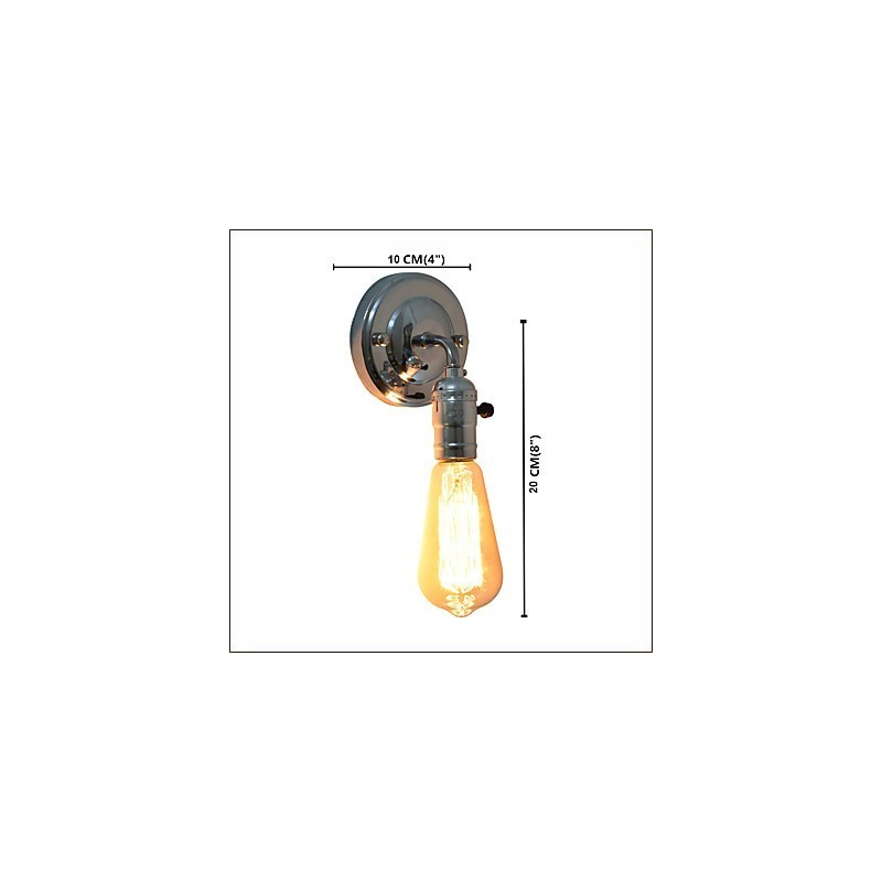 Nástěnné světlo Nástěnné svítidla Nástěnné železo Nástěnná lampa Němá černá lampa se světelným mečem na zdi