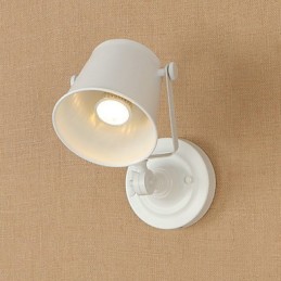 Malovaná ocelová nástěnná lampa němá černá americká káva dekorace retro nástěnná lampa světelný meč na zdi