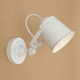 Malovaná ocelová nástěnná lampa němá černá americká káva dekorace retro nástěnná lampa světelný meč na zdi