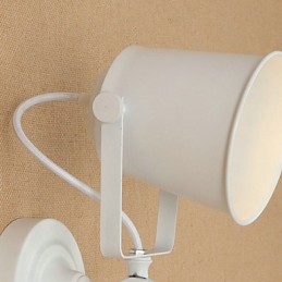 Malovaná ocelová nástěnná lampa němá černá americká káva dekorace retro nástěnná lampa světelný meč na zdi