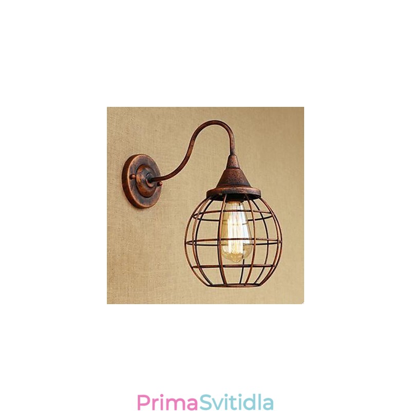 Iron Art RETRO Rust Color Study lObývací pokoj Noční americká nástěnná lampa