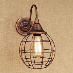 Iron Art RETRO Rust Color Study lObývací pokoj Noční americká nástěnná lampa