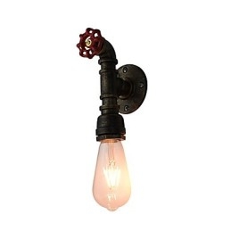 Nástěnné světlo Nástěnné svítidla Nástěnné železo Nástěnná lampa Němá černá lampa se světelným mečem na zdi