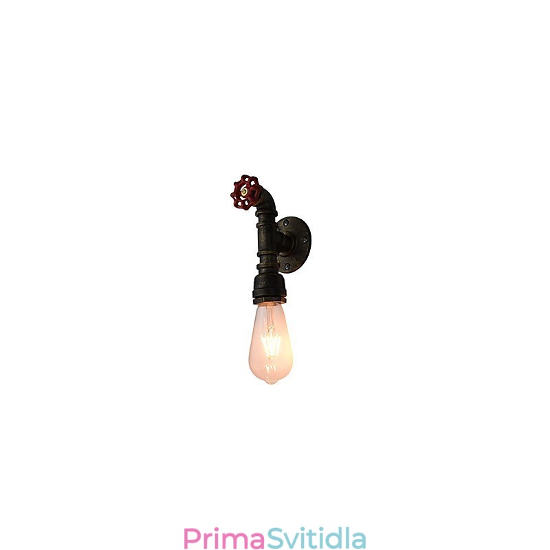Nástěnné světlo Nástěnné svítidla Nástěnné železo Nástěnná lampa Němá černá lampa se světelným mečem na zdi