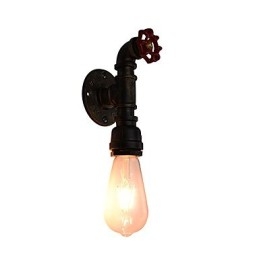 Nástěnné světlo Nástěnné svítidla Nástěnné železo Nástěnná lampa Němá černá lampa se světelným mečem na zdi