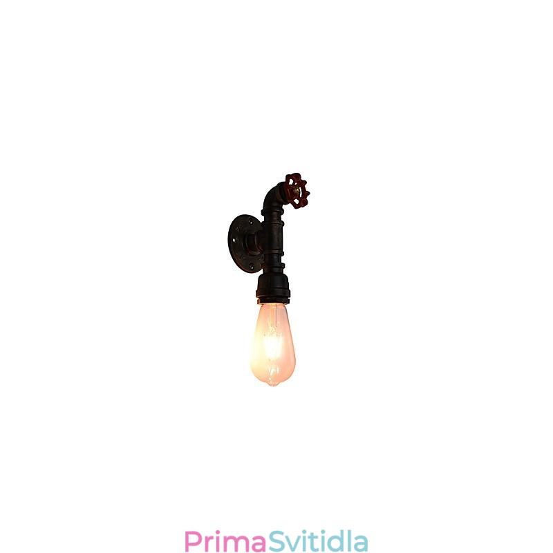 Nástěnné světlo Nástěnné svítidla Nástěnné železo Nástěnná lampa Němá černá lampa se světelným mečem na zdi