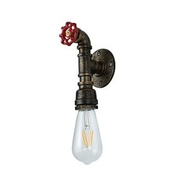Nástěnné světlo Nástěnné svítidla Nástěnné železo Nástěnná lampa Němá černá lampa se světelným mečem na zdi