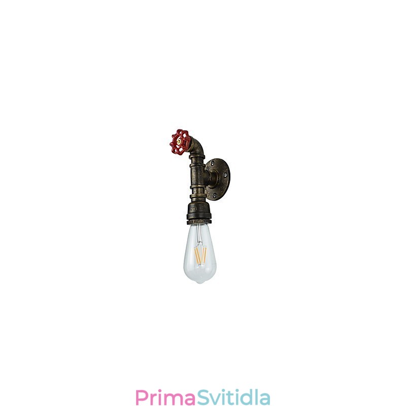 Nástěnné světlo Nástěnné svítidla Nástěnné železo Nástěnná lampa Němá černá lampa se světelným mečem na zdi